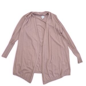 Peyton Jensen Light pink open cardigan sweater duster size small